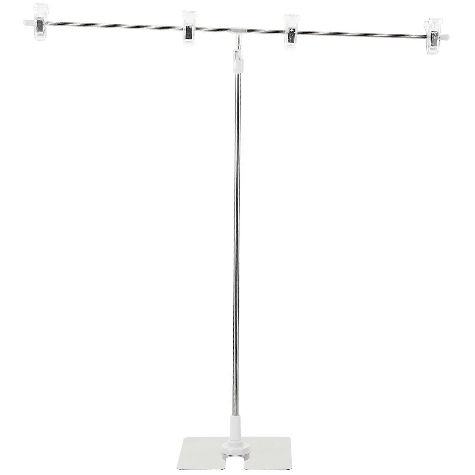 T-shaped Height Adjustable Poster Stand Advertisement Displaying Stand Poster Display Rack