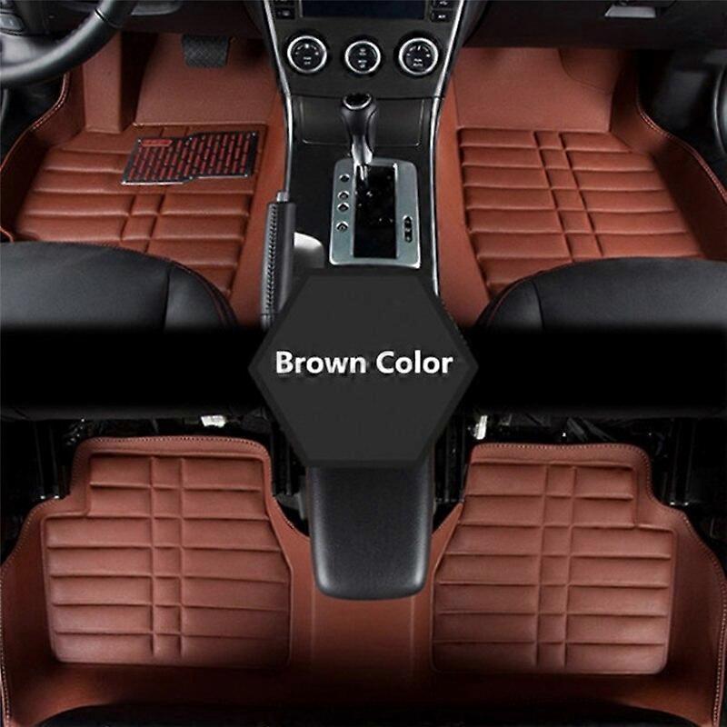 5 STÜCKE Leder Custom Auto Auto Boden Fußmatte Universal Auto Auto Fußmatten FloorLiner Front& Fußmatten hinten