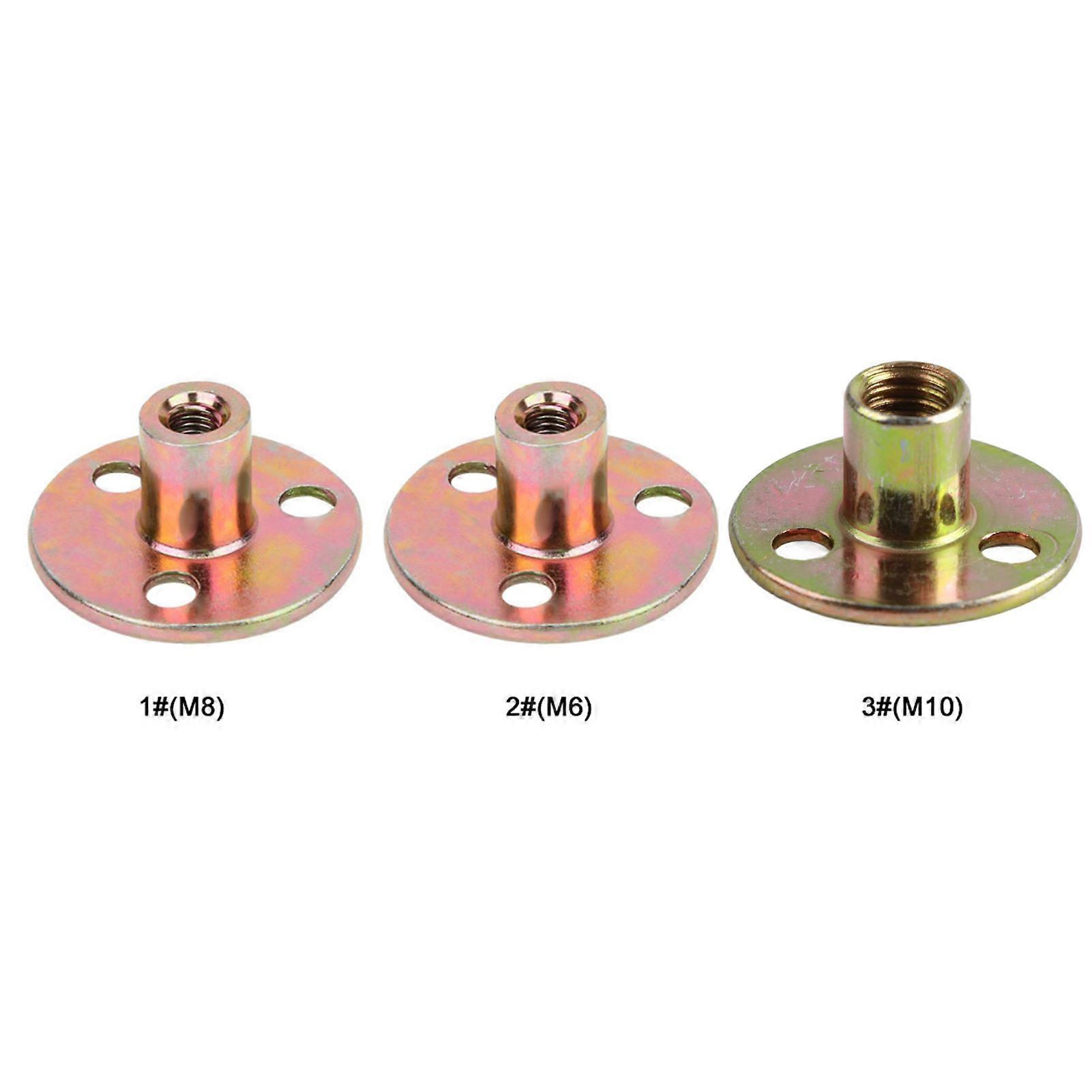 thumbnail image 2 of Assorted Cold Heading Steel Weld Nuts – M4 M5 M6 M8 M10 Round Base T-Nuts For Furniture 2 of 6