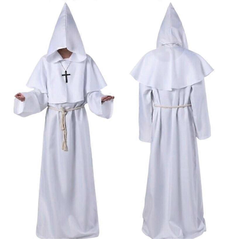 Halloween cosplay costume ancient costume medieval monk robe monk costume wizard costume priest cos costume