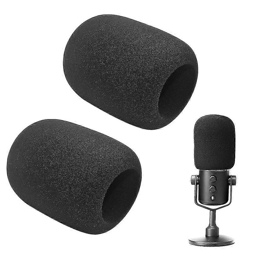 2 pack foam microphone windscreen mic cover compatible with razer seiren x / elite streaming microphone