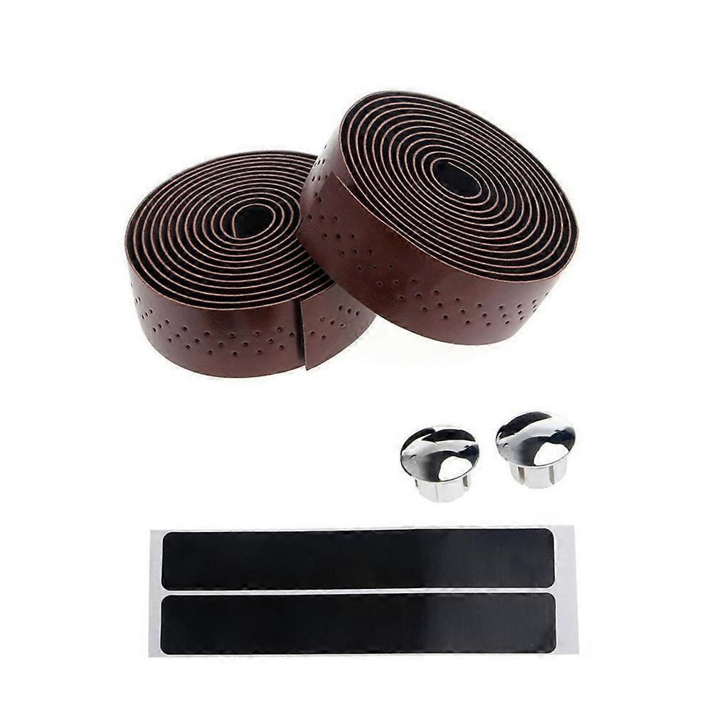 Dead Fly Road Car with Hole Handle Belt Bicycle Handlebar Belt Bicycle Handlebar Multicolor Strap with Plug Brown