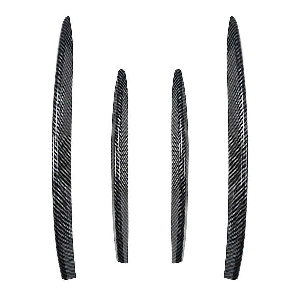 Car Front Fog Lights Trim Strips Bumper Lip Splitter Spoiler for CLA Class C118 X118 2023+ Carbon Fiber