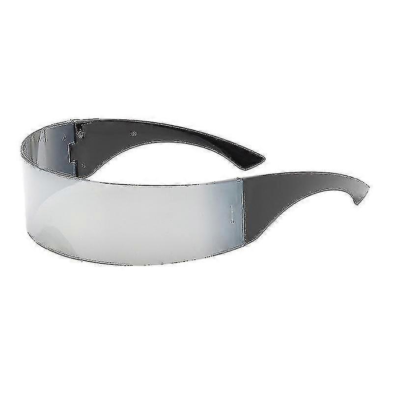Back To Future Inspired Sunglasses, Chrome/silver, Medium