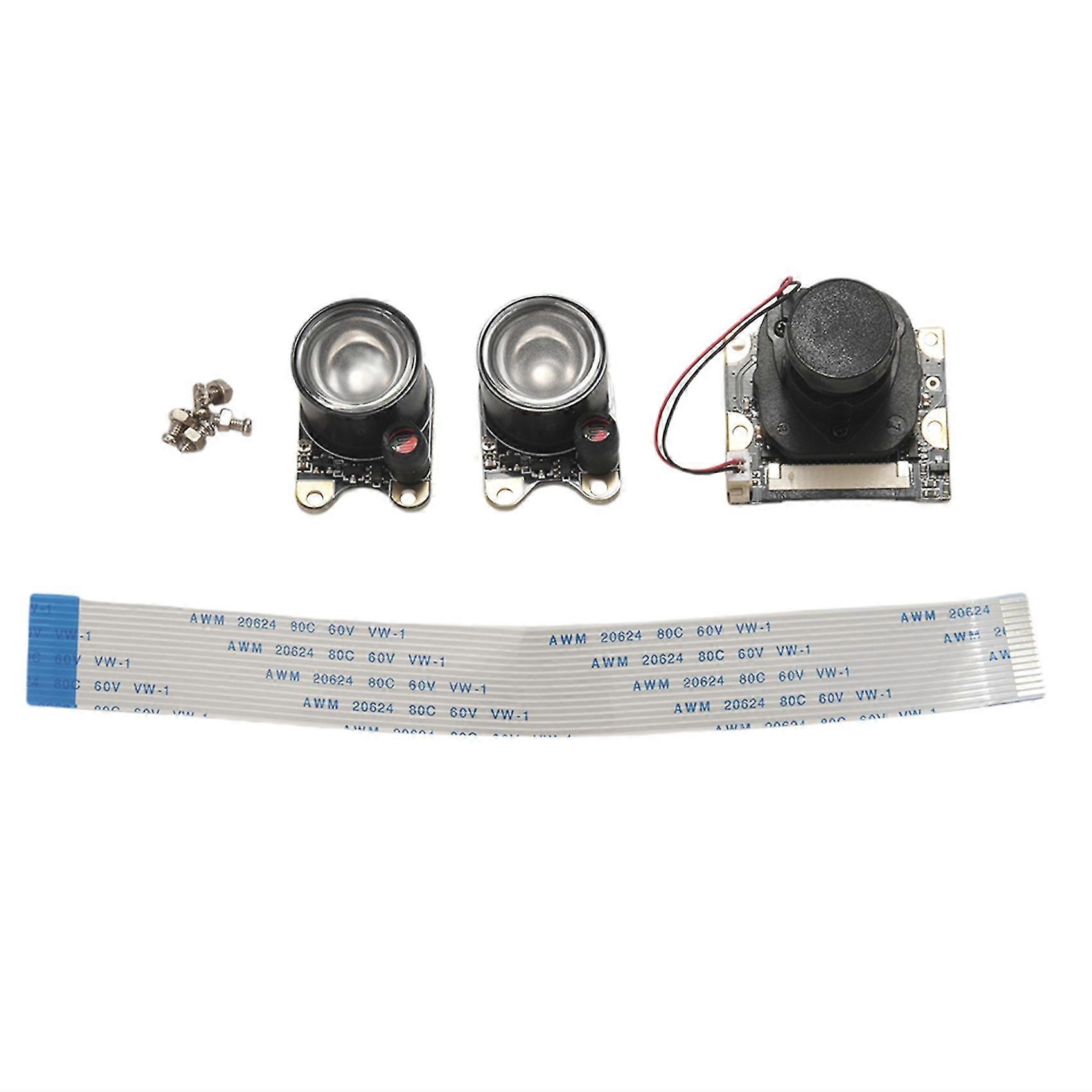 Night Vision Camera Module For Raspberry Pi 4, Mini 5mp 1080p Hd Video Ov5647 Sensor Webcam Kit Wit