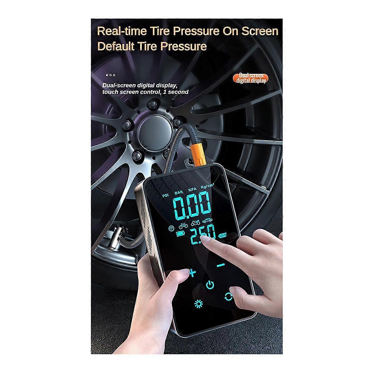 Auto langaton sähköpumppu rengaspaineen valvonta auto kannettava auton rengas sähköpumppu inflaatio