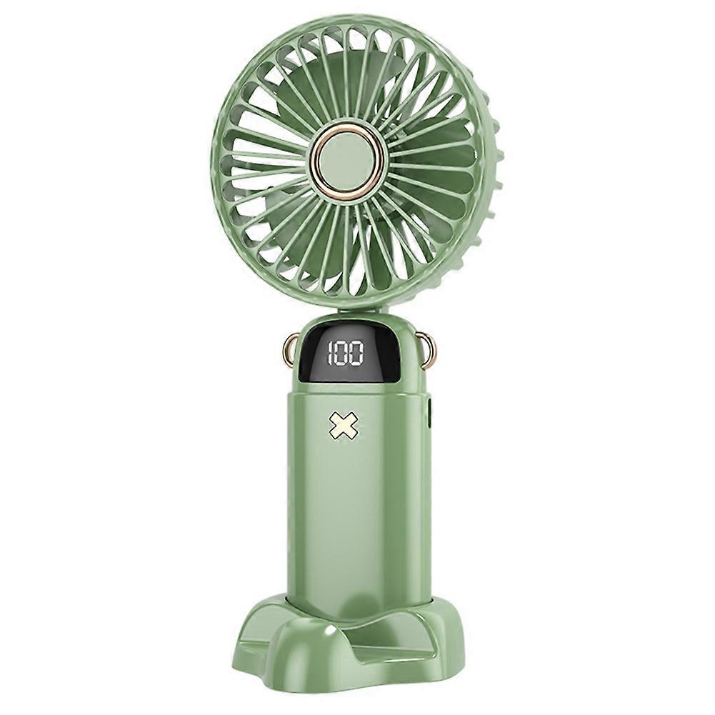 Foldable Handheld Fan Portable USB Charging Cooling Fan with Digital Display for Outdoor
