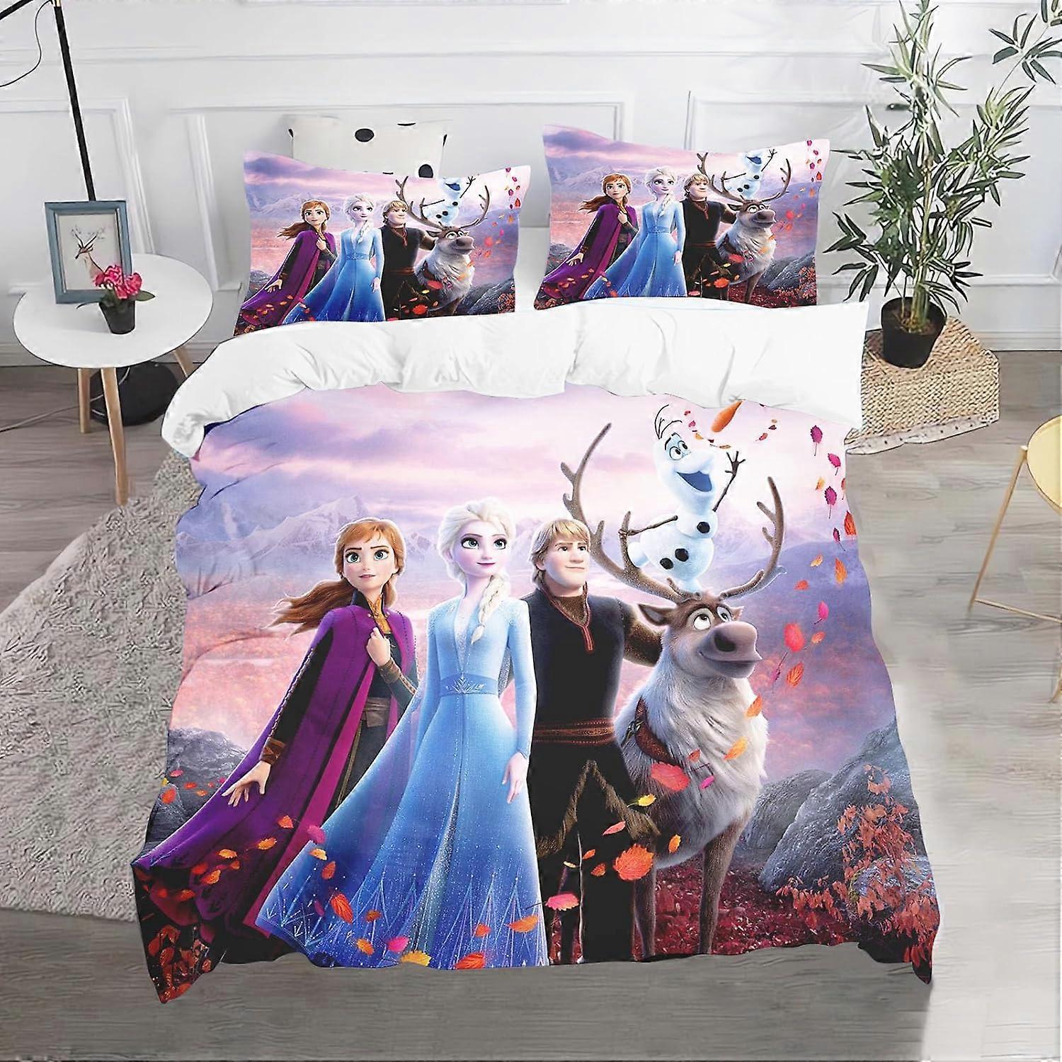 Frozen Bedding Set, Duvet Cover, Teens, 3D Printing Pattern