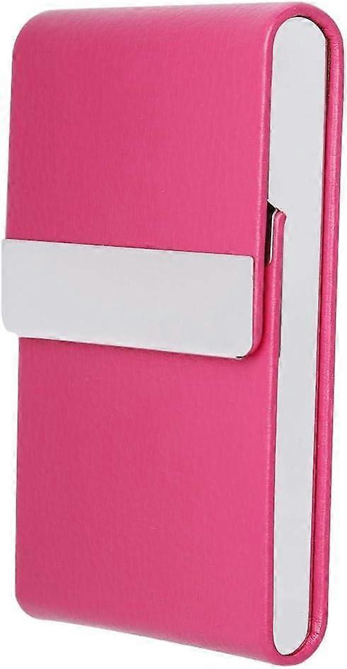 Cigarette Storage Box PU Ordinary Protective Storage Box with Durable Slot Cigarette Case Business Card Storage Box (Red),2024 Ping