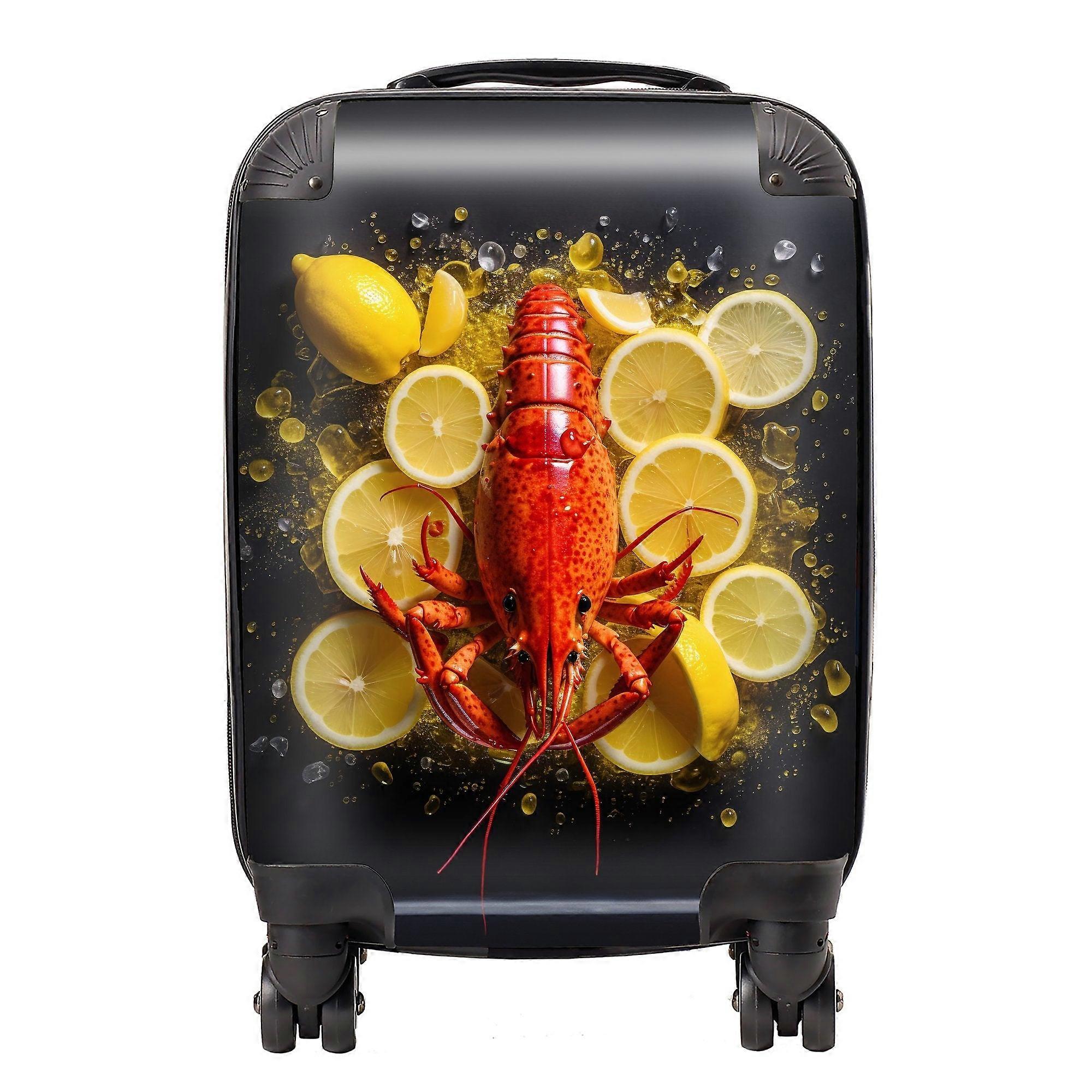 Lobster On Lemons Suitcase