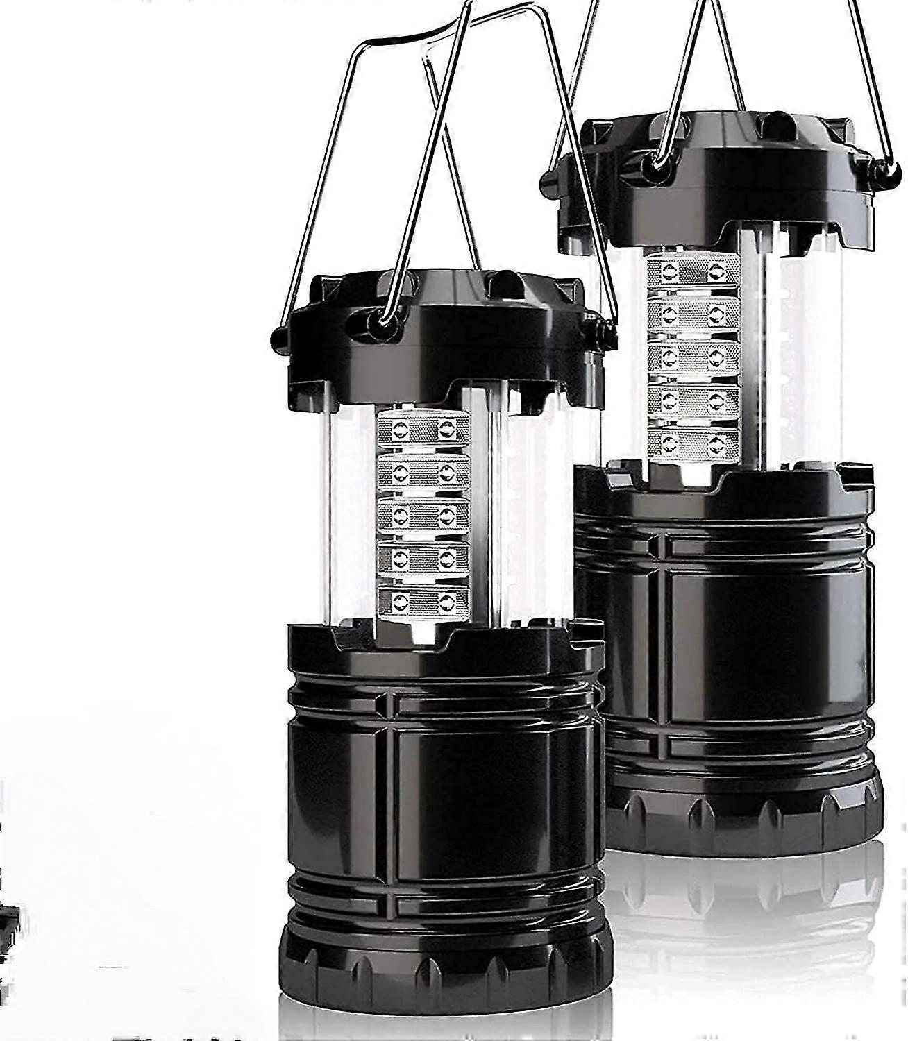 2er-Pack LED-Campinglaternen, superhelle tragbare Überlebenslaternen, ein Muss bei Hurrikanen, Notfällen, Stürmen, Stromausfällen, zusammenklappbare Campinglichter