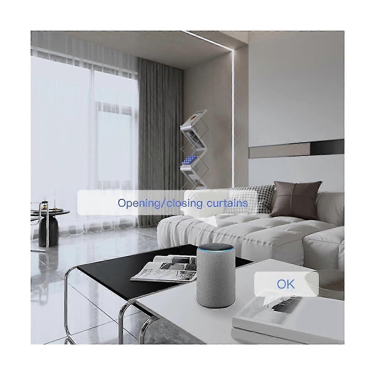 2pcs Tuya Smart Automatic Curtain Opener Bluetooth Track Curtains Switch Robot Remote Control For A