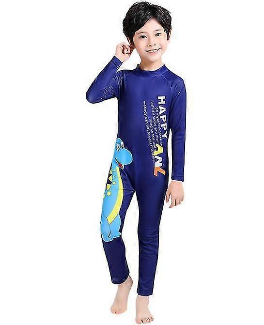 Lasten uimapuvut Pojat ja tytöt Uimapuvut Pitkähihainen Rantapuku Yksiosainen Surf Suit