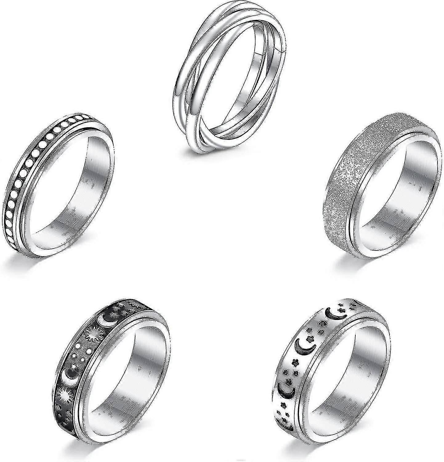 Fidget Rings Anxiety Ring For Women Spinner Ring For Anxiety