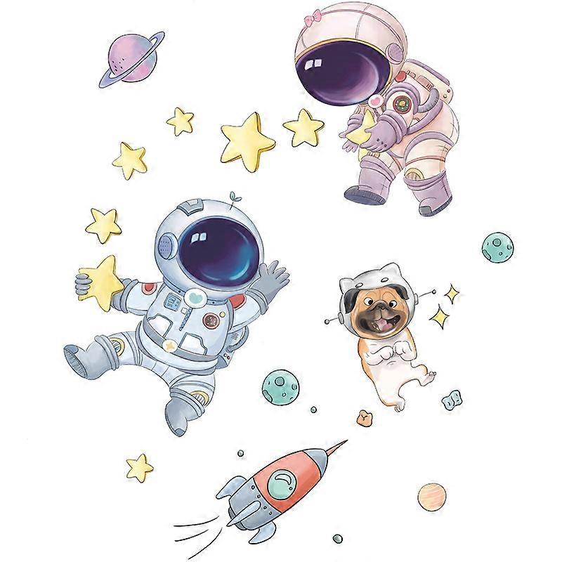 1pc Astronaut Wall Decal, Removable PVC