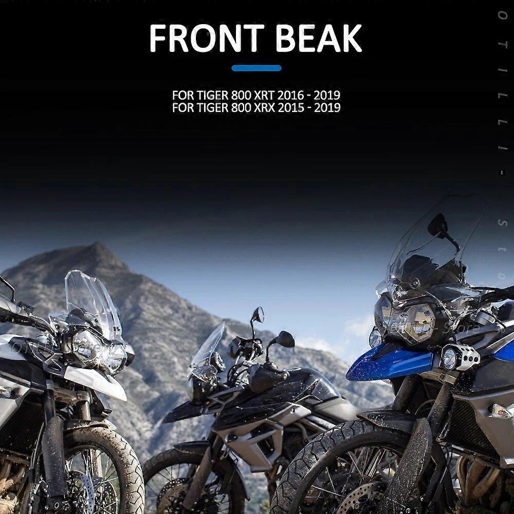 SPICLY Motorfiets Voorsnavel Verlengen Voor Tiger 800 Voorspatbord Kit Voorsnavel Spatbord Voor Tijger 800 XRT XRX 2015 2016 2017 2018 2019 Motor Spatbord (Color : 2