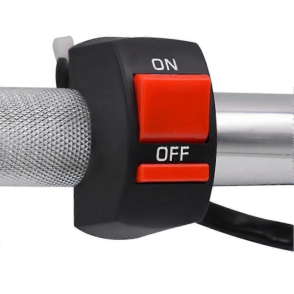 7/8in Motorcycle Handlebar ON/OFF Button Accident Hazard Light Switch Relay