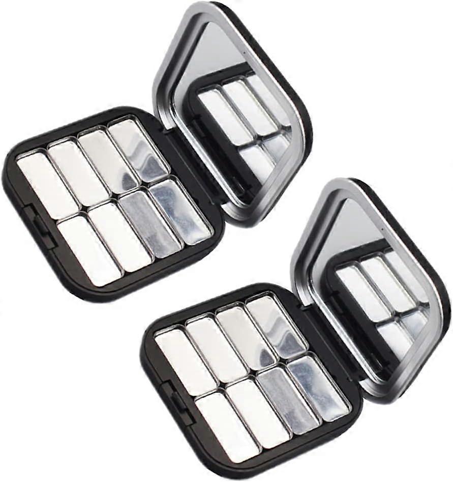2Pcs Empty Magnetic Eyeshadow Refillable Makeup Storage Box