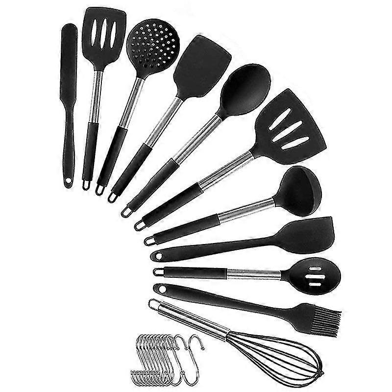Cookware, 13 Piece Heat Resistant Scratch Resistant Silicone Cookware Set
