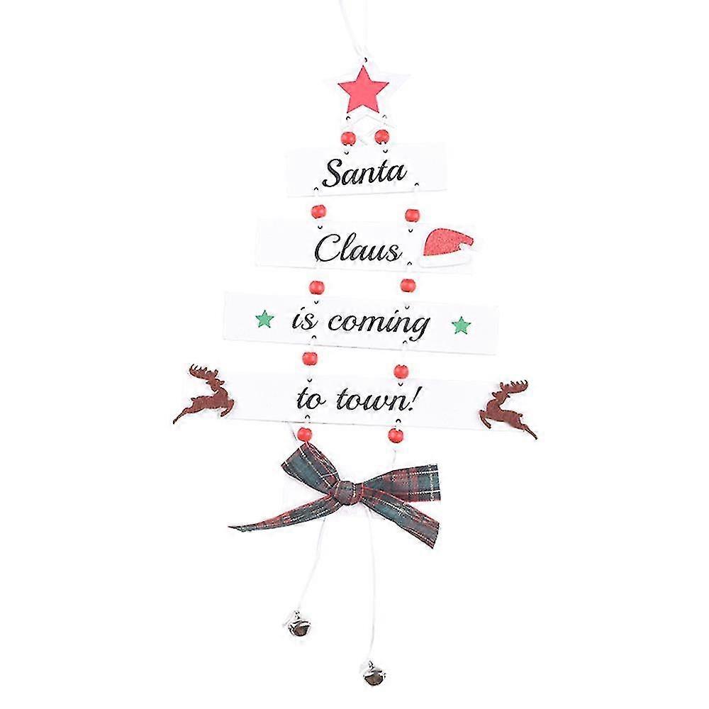 Dřevěné vánoční ozdoby ve tvaru vánočního stromku