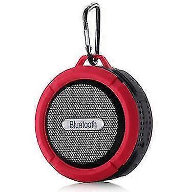 Waterproof Bluetooth Speaker, Bluetooth Speaker For Shower, With High Sound Quality, With Suction Cup And Strong Hook(red)