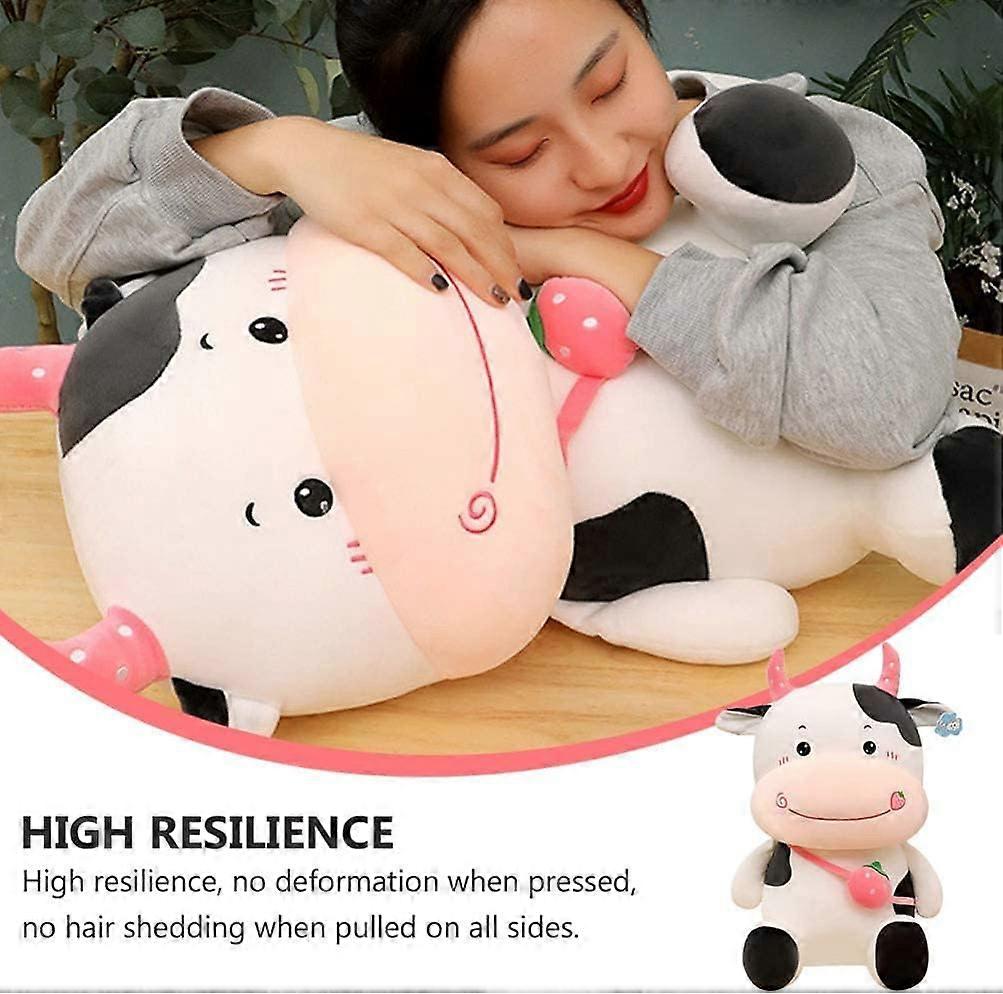 Kawaii Cute Fruit Cows Doll - Strawberry Milk Themed Plush Pillow Toy For Kids