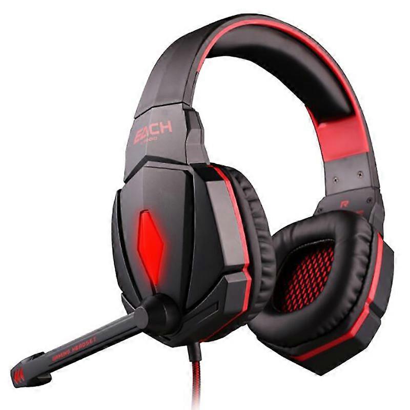 MIMIGO 2 Colors Gaming Headset Laptop, Noise Canceling Gaming Headphone with Microphone & Surround Sound, With LED Light