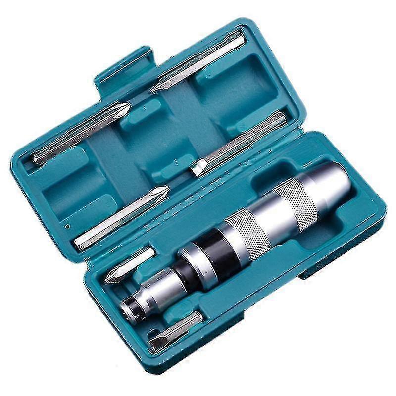 Impact Screwdriver Professional Impact Screwdriver, 7 Pieces Blue cy