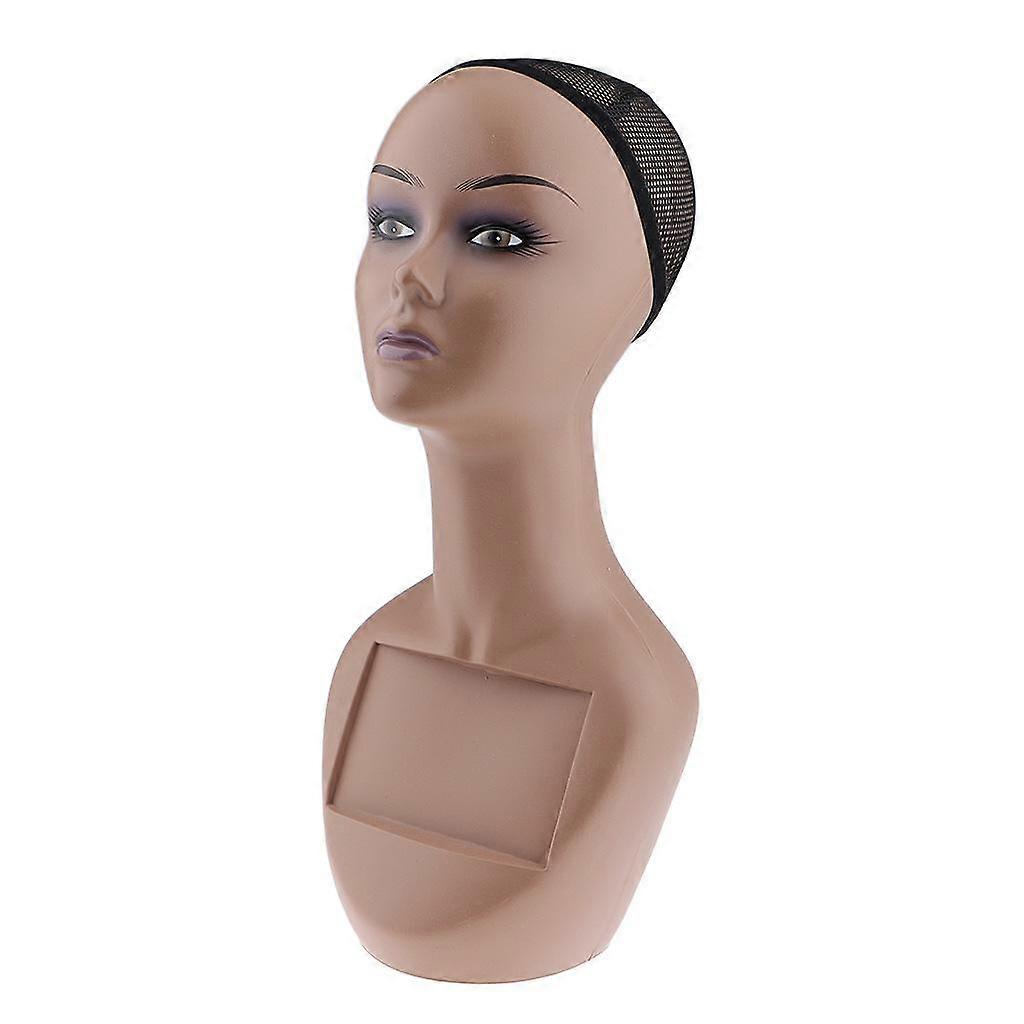 2x مجوهرات شعر مستعار رئيس الأوشحة معرض عارضة أزياء رئيس امرأة نموذج