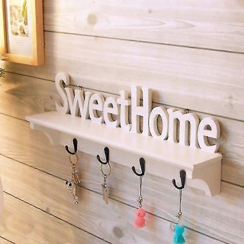 Κρεμώντας γλυκό ξύλο κρεμάστρα κάτοχος σπίτι κλειδί γάντζους ξύλινα παλτό τοίχο διακόσμηση διοργανωτή σπίτι διακόσμηση δωμάτιο rack