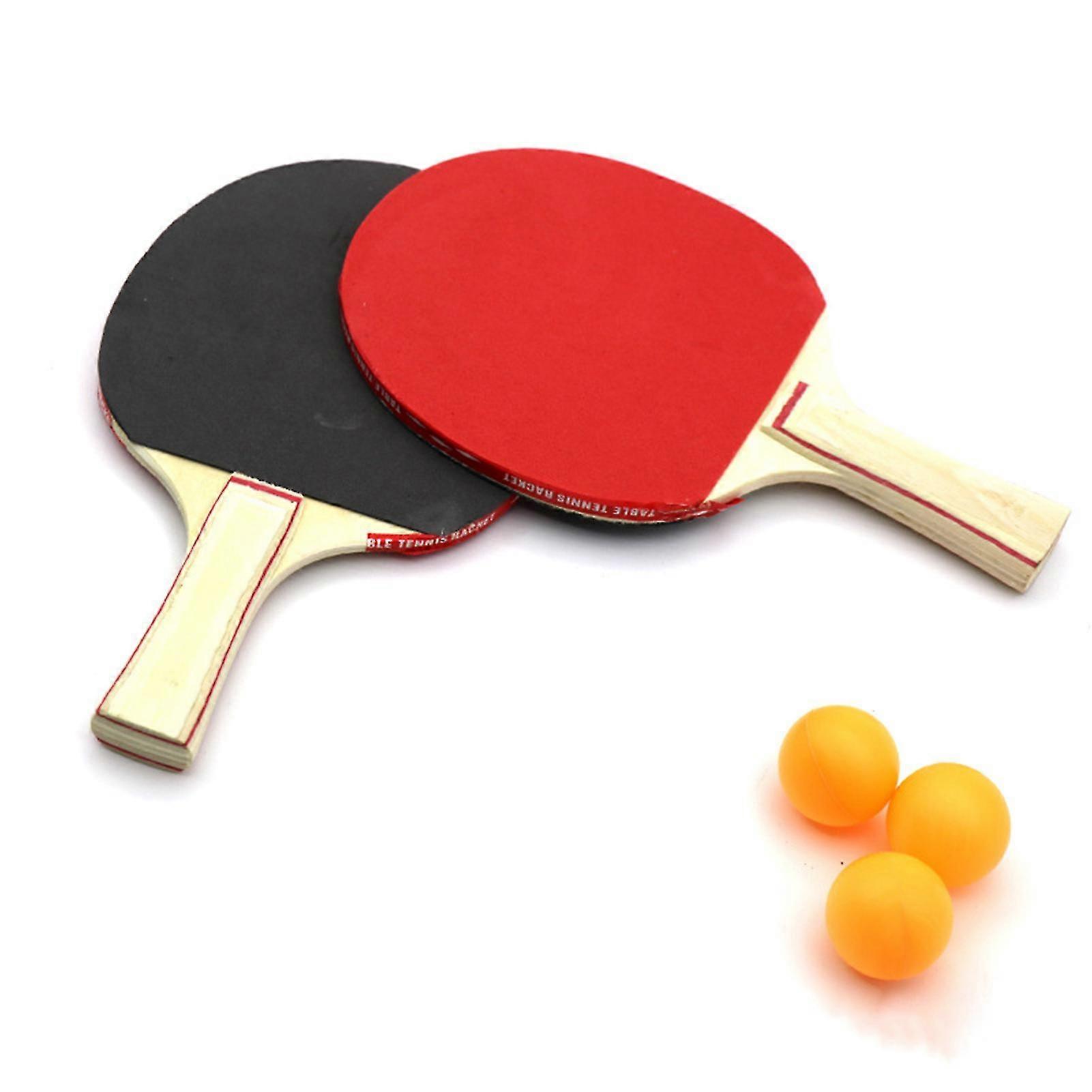 Table Tennis Racket Set with Ergonomic Handle - Comfortable Grip ...