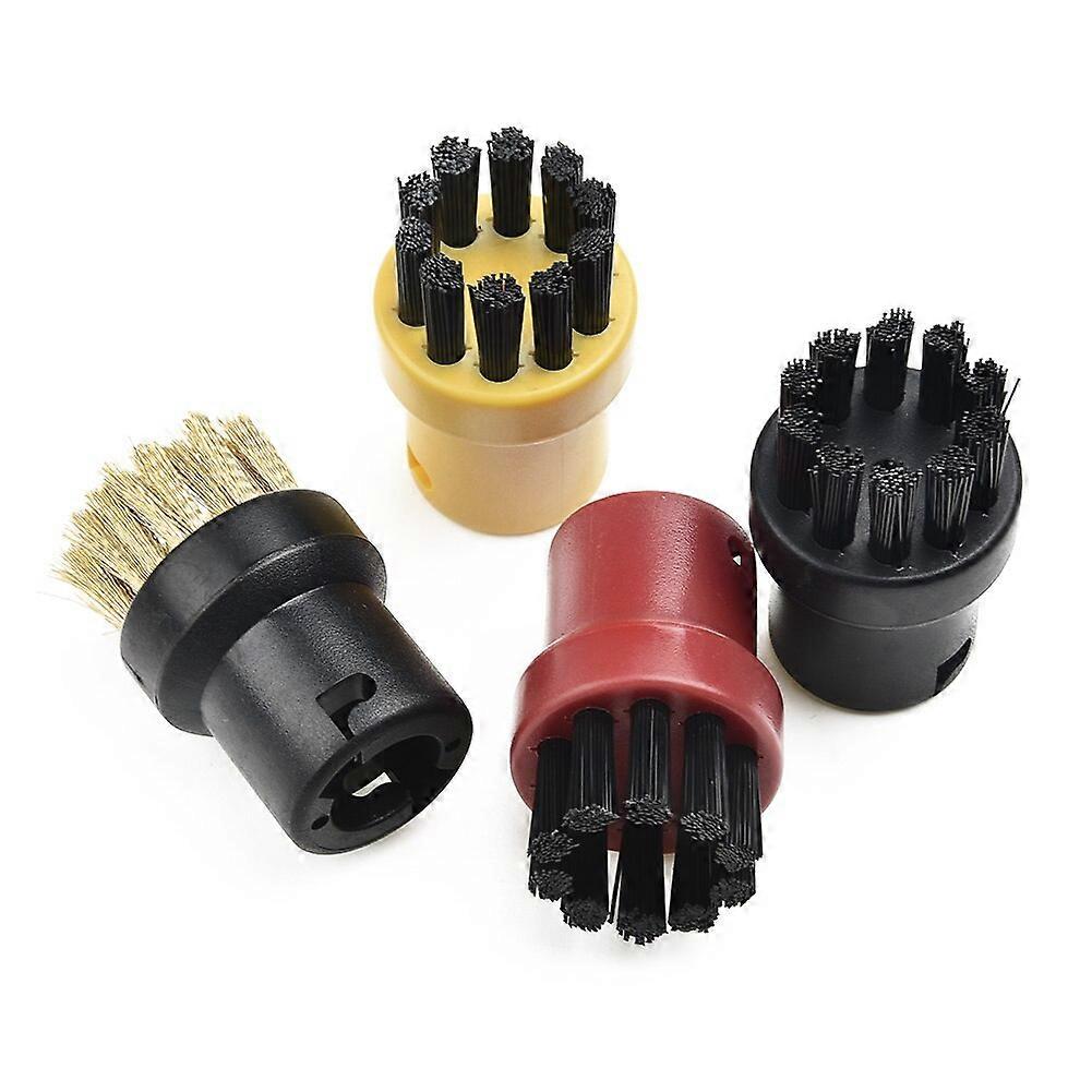 4Pcs Home Steam Cleaning Brushes 2.863-058 For Karcher Sc1 Sc2 Sc3 Sc4 Sc5 Sc7 Robot Vacuum Part Practical Round Brushes Set