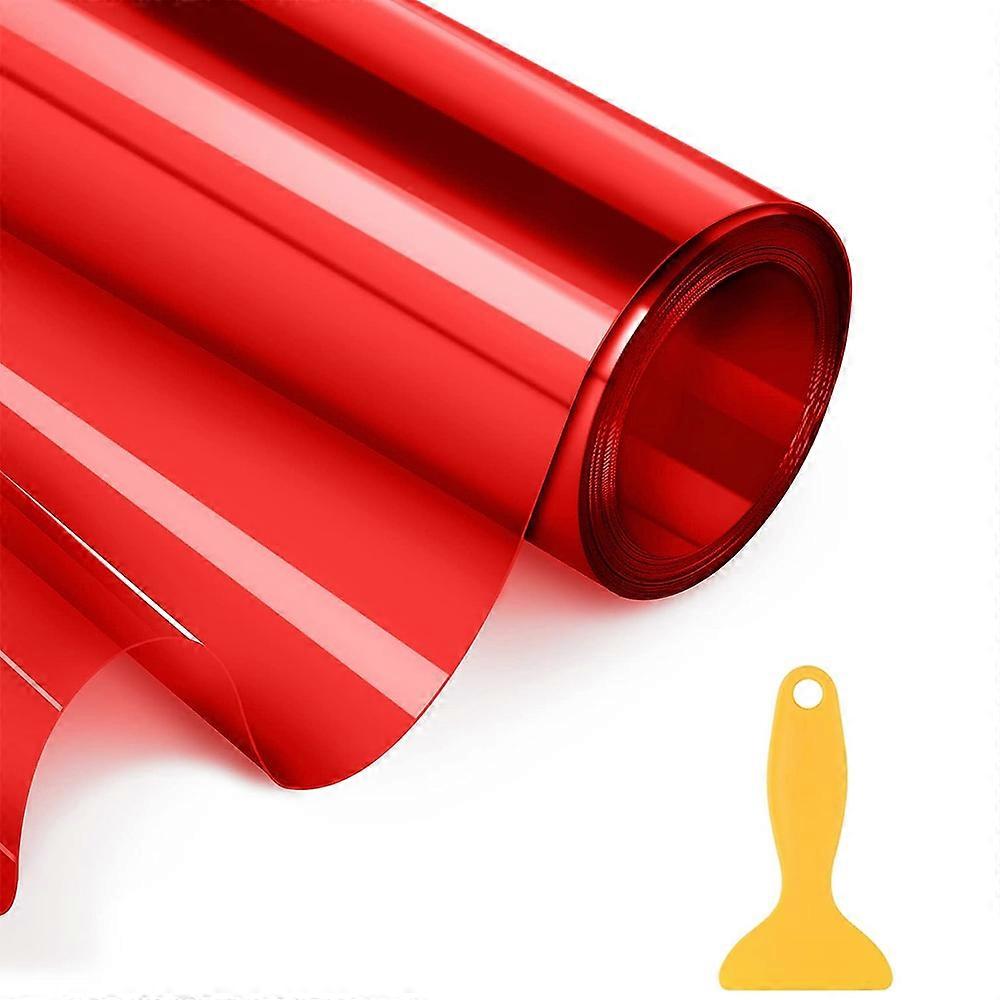 Waterproof Car 200x30cm Red Headlight Film Tint Film for Car Headlight