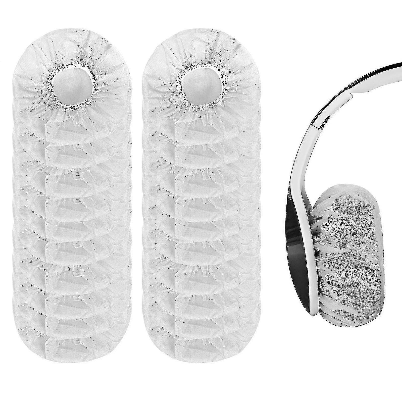 Lot de 100 protège-oreilles jetables en tissu non tissé pour casque