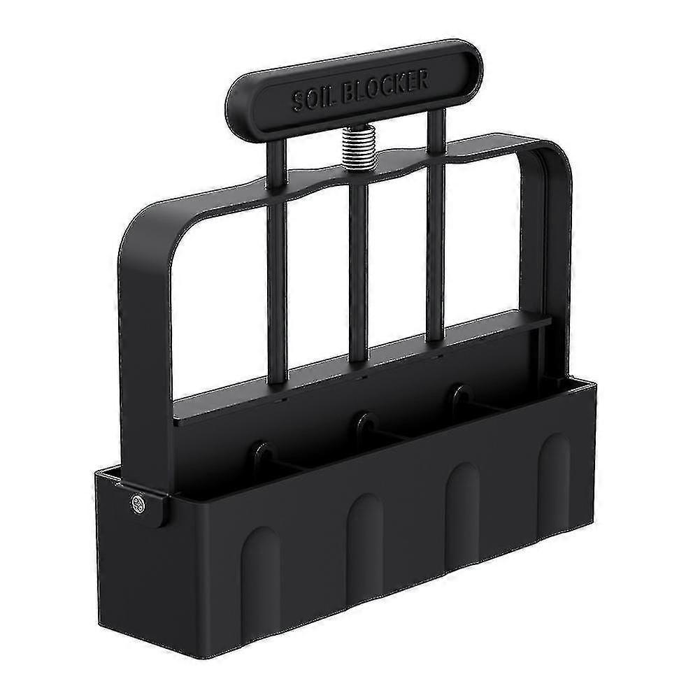 New- Mini 4 Cell Soils Blockers Handheld Easy Seed-soil Blocks Makers For Garden Tool