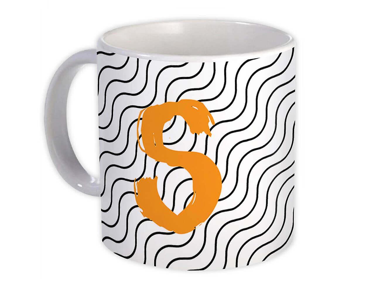Hediye Kupa: Monogram Harf S Alfabesi