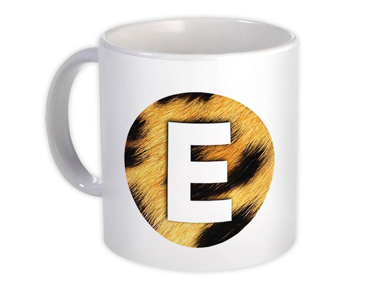 Geschenkbecher: Monogramm Buchstabe E Tiere