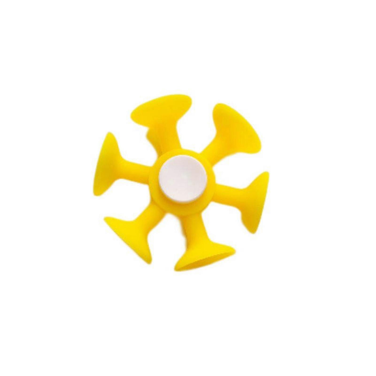 Fidget Spinner Suction Cup Rotatable Novelty Anti-deform Eye-catching Stress Relief Unfading Finger Dynamic Changing Gyro Hand Spinner Kid Toy