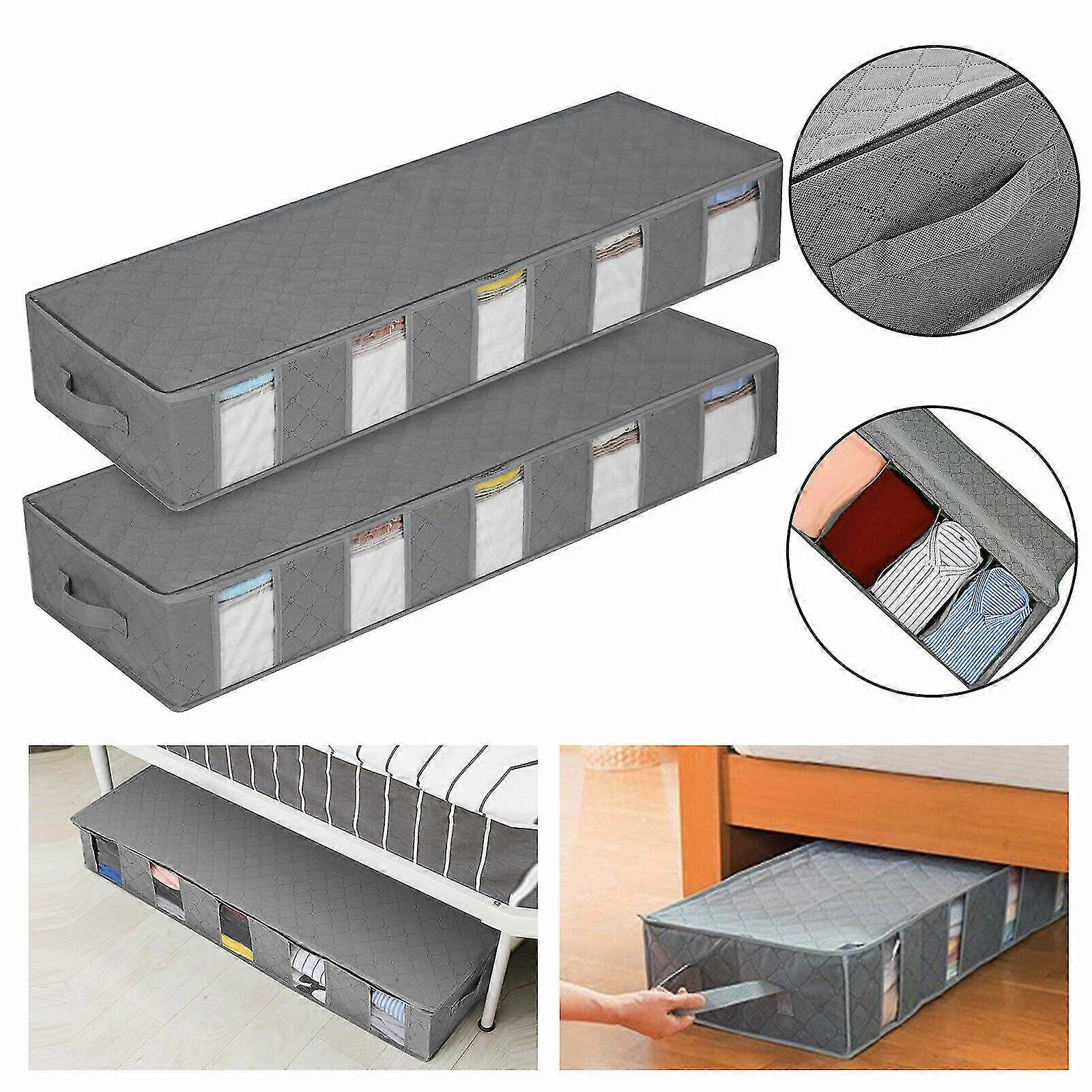 Under Bed Storage Bag Container Clothes Box Underbed Organizer Clothes Container