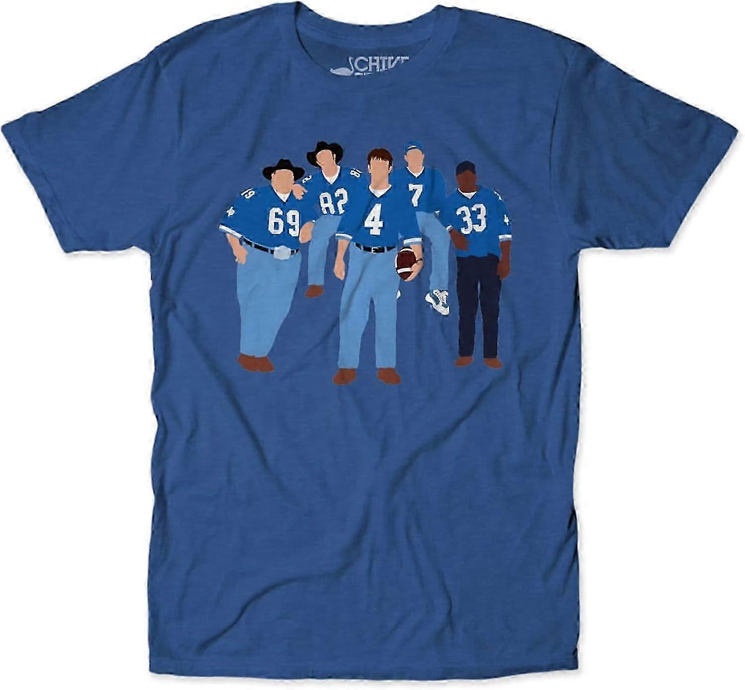 Modré Team Tričko pre dospelých Retro trendy materiál