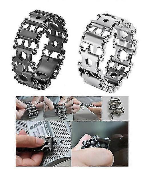 Multi-Function Tool Bracelet Stainelss Steel Repair Bracelet Multi-Tool Stainless Steel Bracelet