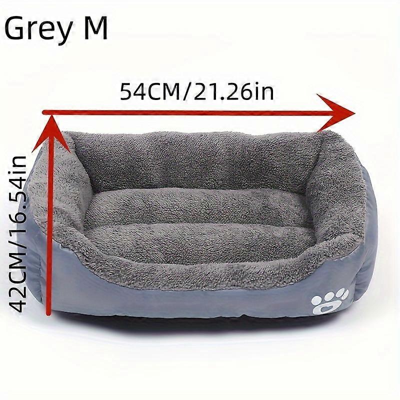 Large Pet Cat Dog Bed Square Plush Kennel Summer Washable Cat Mat Waterproof Mattress Pet Cushion Medium Large Dogs Pet Supplies