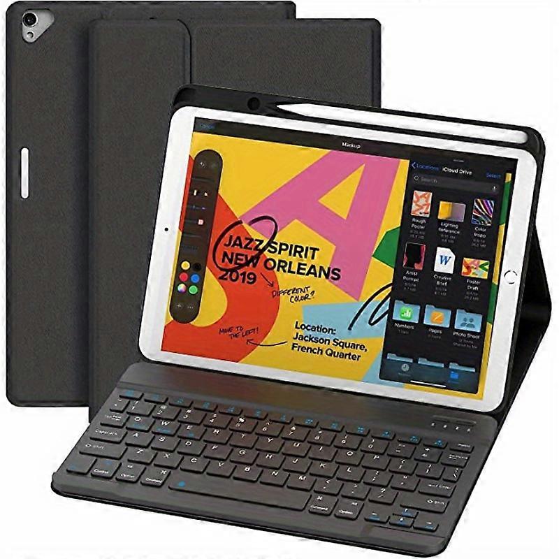 For IPad Case Keyboard, For IPad 9th/8th/7th Gen 10.2 In, IPad Pro, Air 3rd Gen 10.5 In, Detachable Backlit Wireless Keyboard With Magnetic Protective