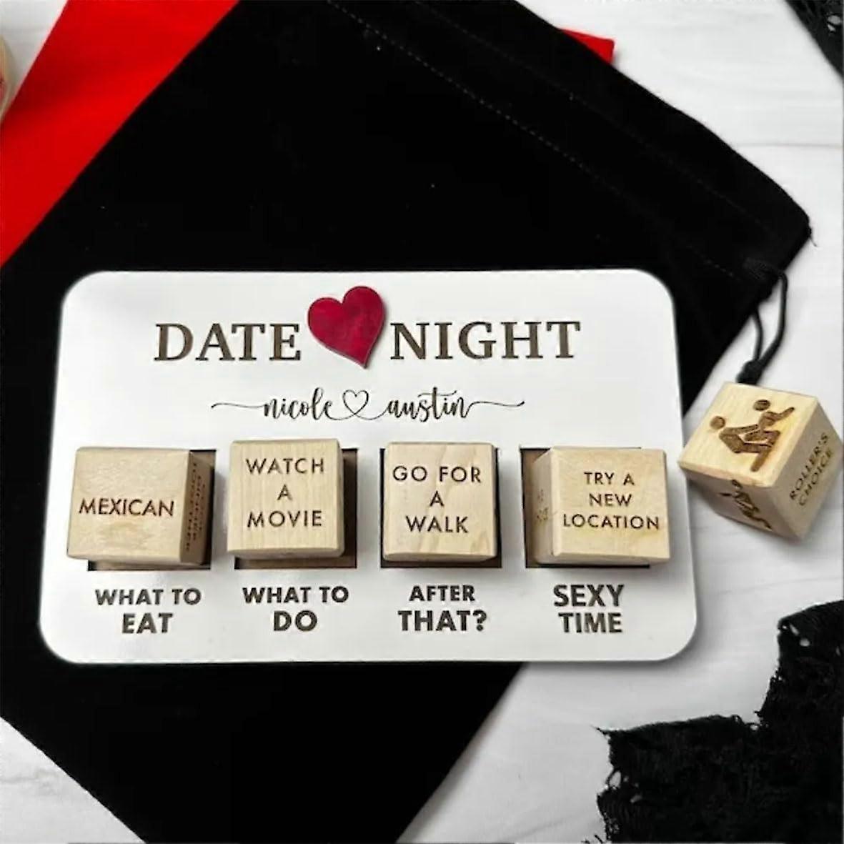 Date Night Dice After Dark Edition, Date Night Wooden Dice Game για ζευγάρια,100% νέο