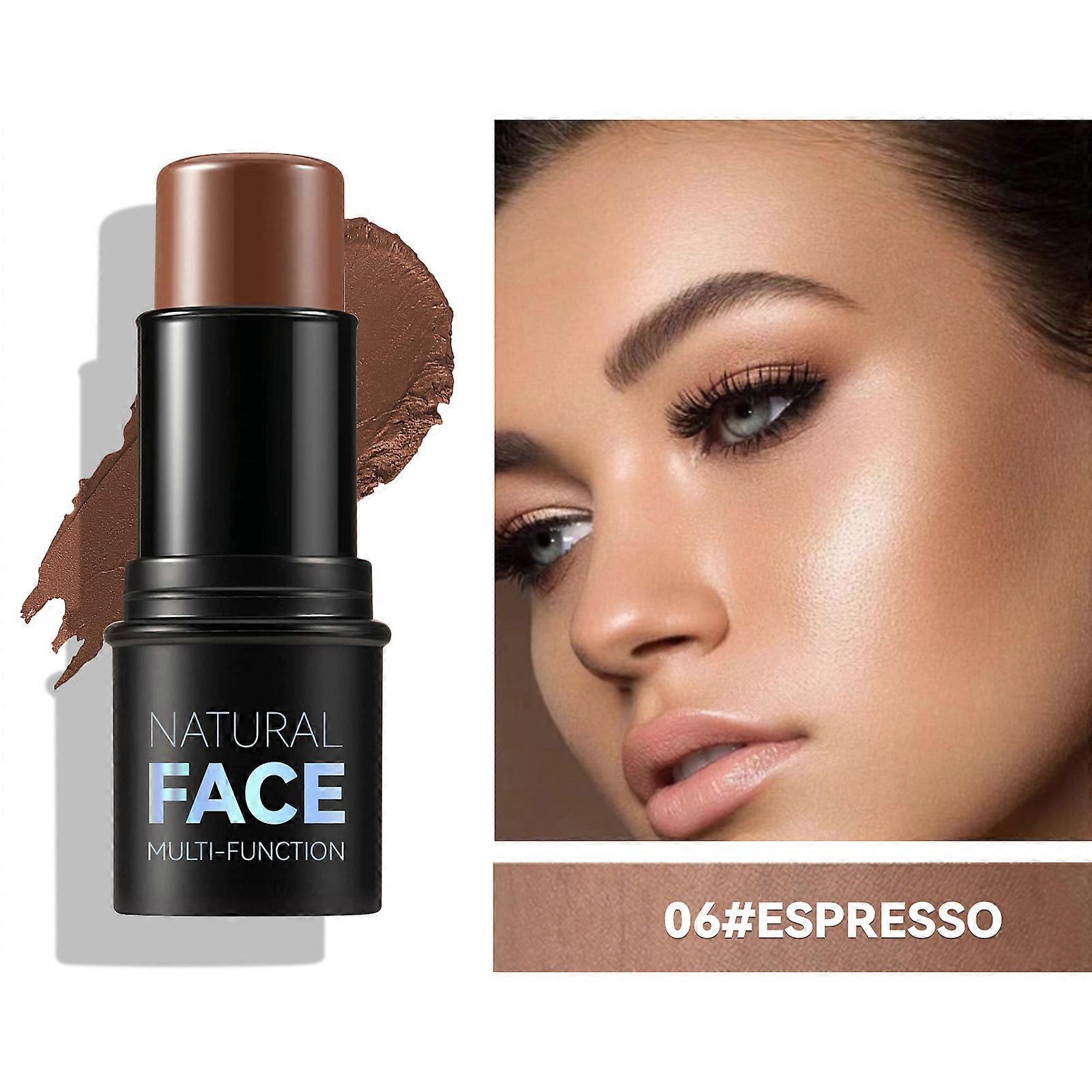 Cream Contour Pencil with Highlighter, Waterproof Makeup Stick for Cheeks and Lips Cream Blush Stick