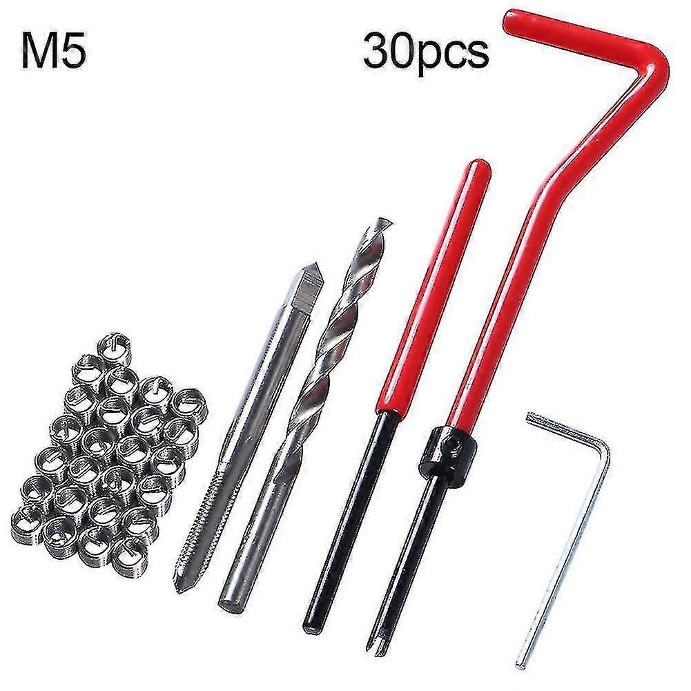 30pcs M5/m6/m8 μετρικό εργαλείο επιδιόρθωσης bit τρυπανιών σπείρων M5/m8 για το Helicoil Qian
