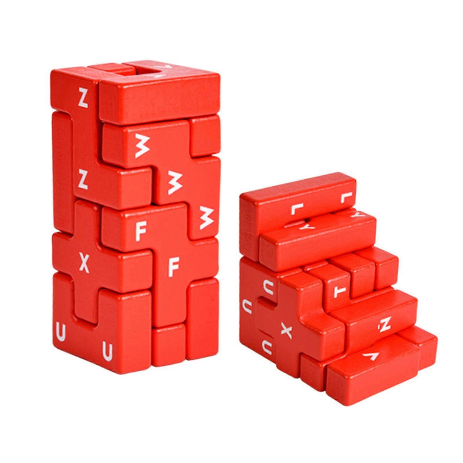 Wooden Block Stacking Toy Interactive Puzzle Box Parent-Children Activity Toy