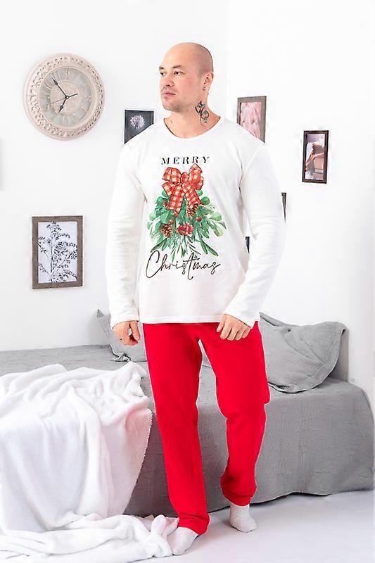 Men’s Holiday Pajamas – Soft Knit & Matching Family Style\, Winter, HC 8625-F