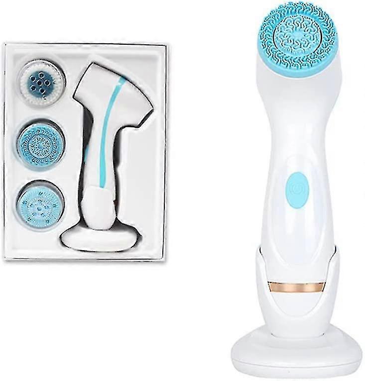 Facial Cleansing Brush Electric Multi-function Silicone Face Washing Instrument