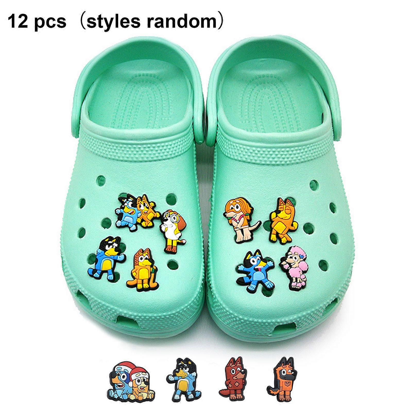 2023 New 20-24Pcs Random Different Cartoon Cute PVC Shoes Charms Decor For Croc & Wristband